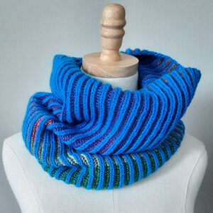 Brioche knit cowl