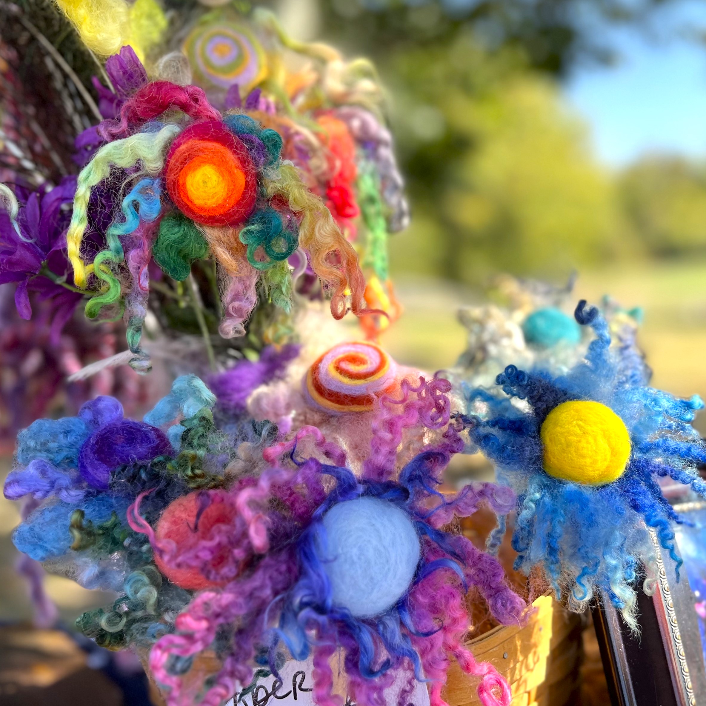 Wool and Whimsy: Fabulous Fiber and Fabric Flowers: Needle Felting