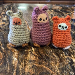 Crocheted alpaca amigurumi