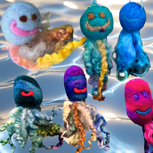 Tentacle Treasures: Needle Felted Octopus